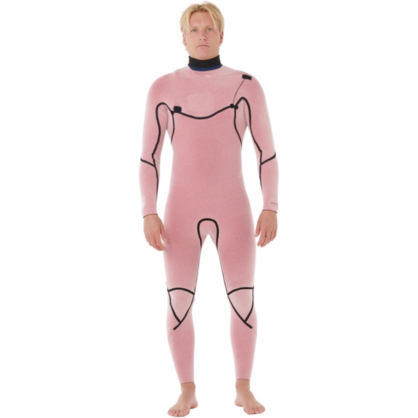 2026 Rip Curl Mens Flashbomb 5/3mm Chest Zip Wetsuit 17BMFS - Charcoal Grey